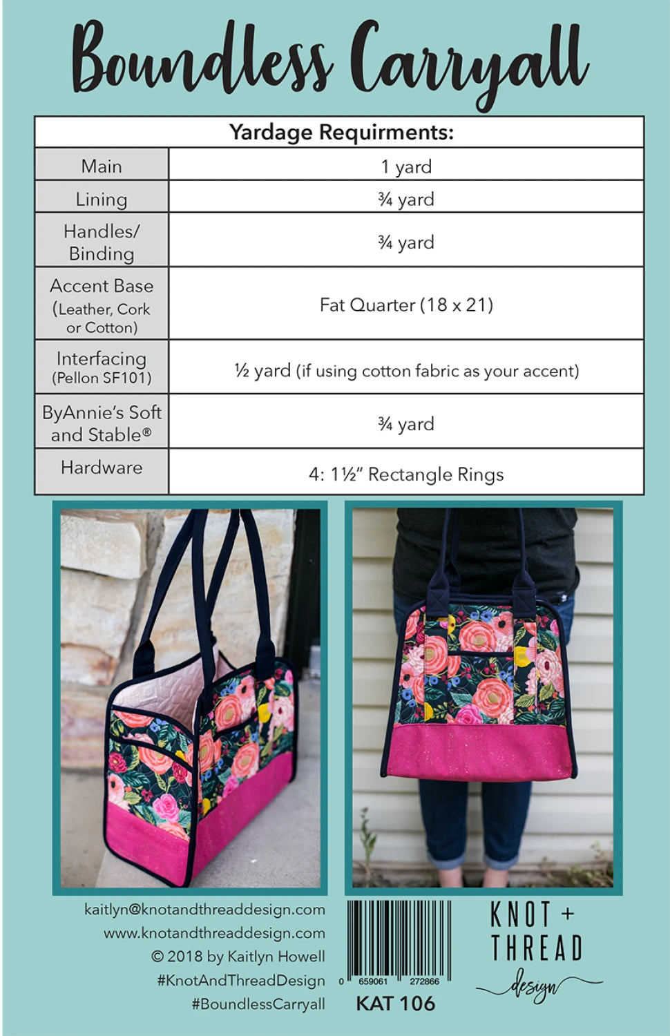 Boundless Carry All Pattern by Knot & Thread