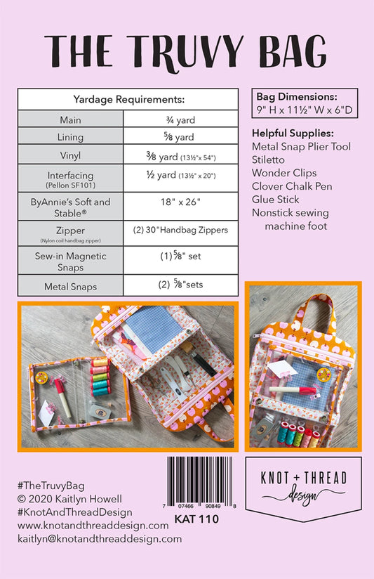 The Truvy Bag Pattern by Knot & Thread