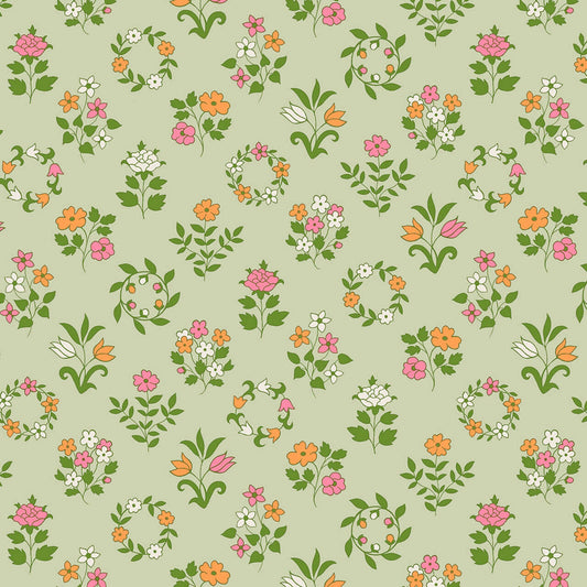 Liberty Craft Garden - Mary’s Embroidery on Green