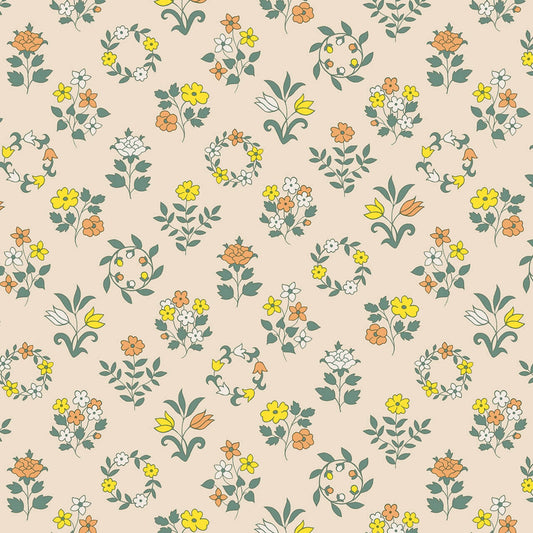 Liberty Craft Garden - Mary’s Embroidery on Cream