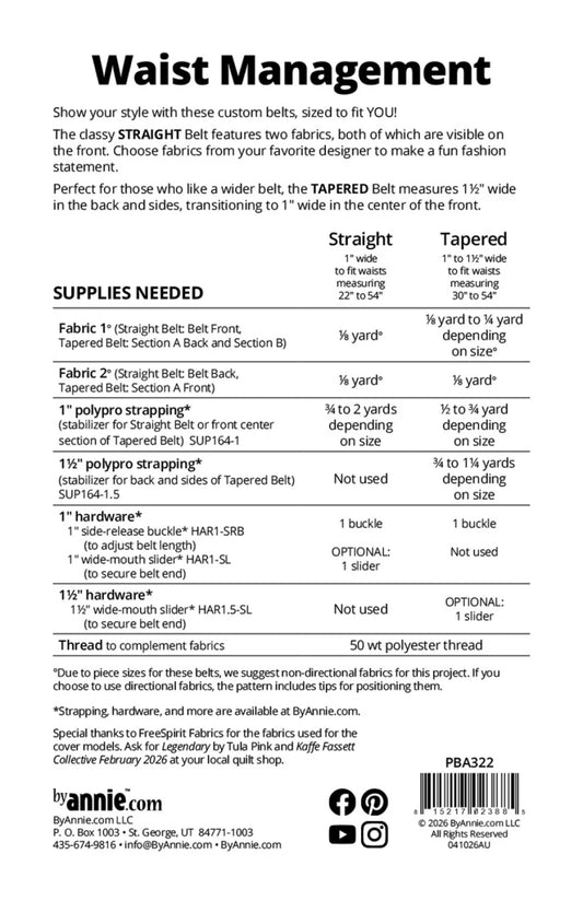 Waist Management - ByAnnie Pattern