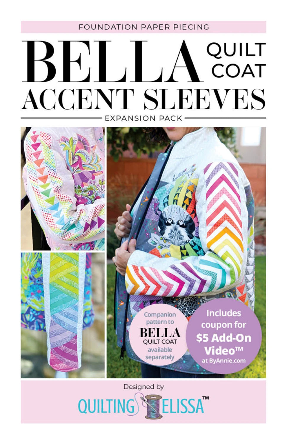 Bella Accent Sleeves - FPP Expansion Pack (for Bella Quilted Coat) - ByAnnie Pattern By Quilting Elissa