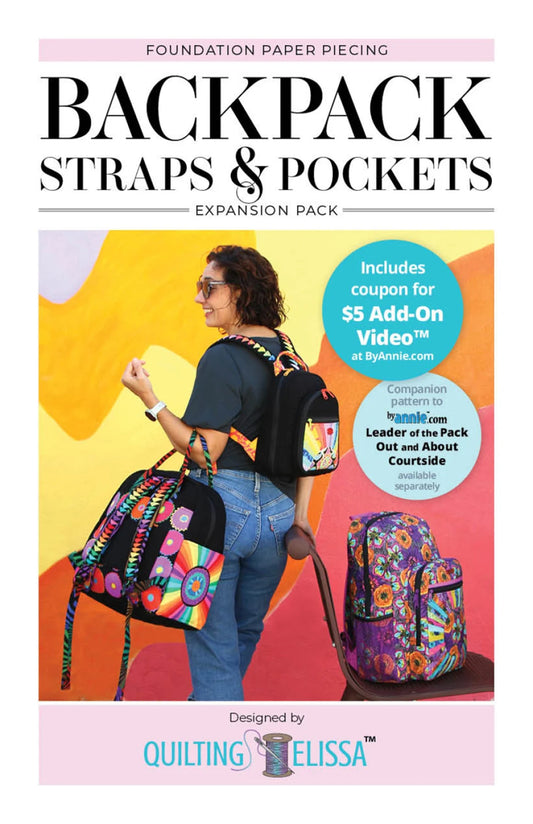 Backpack Straps and Pockets - FPP Expansion Pack - ByAnnie Pattern By Quilting Elissa