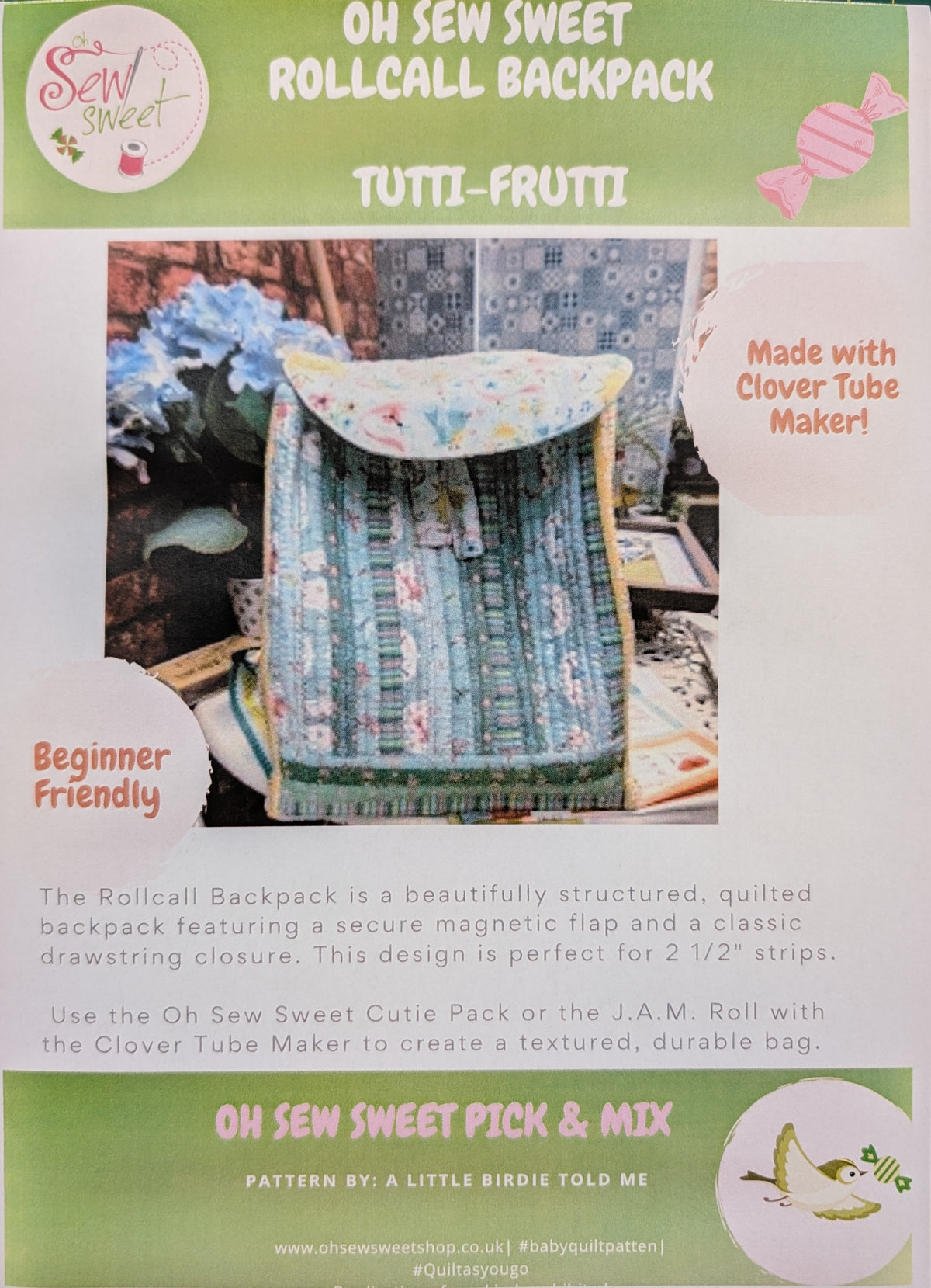 NEW Roll Call Backpack Kit - Tutti Frutti