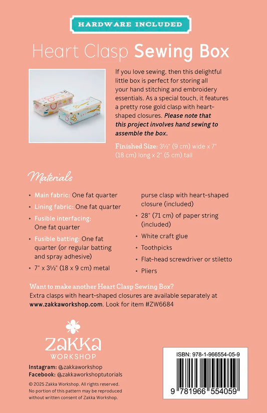 HEART CLASP SEWING BOX KIT