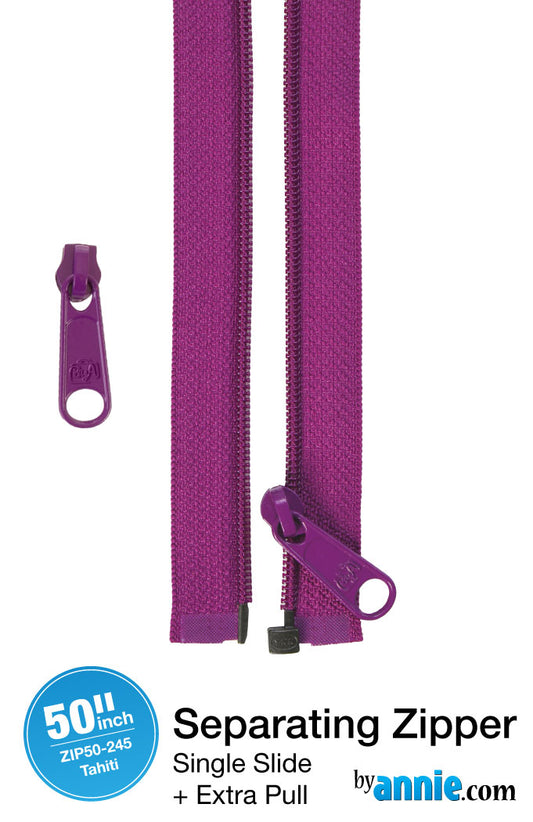50in Separating Zipper and Extra Slide Tahiti - ByAnnie
