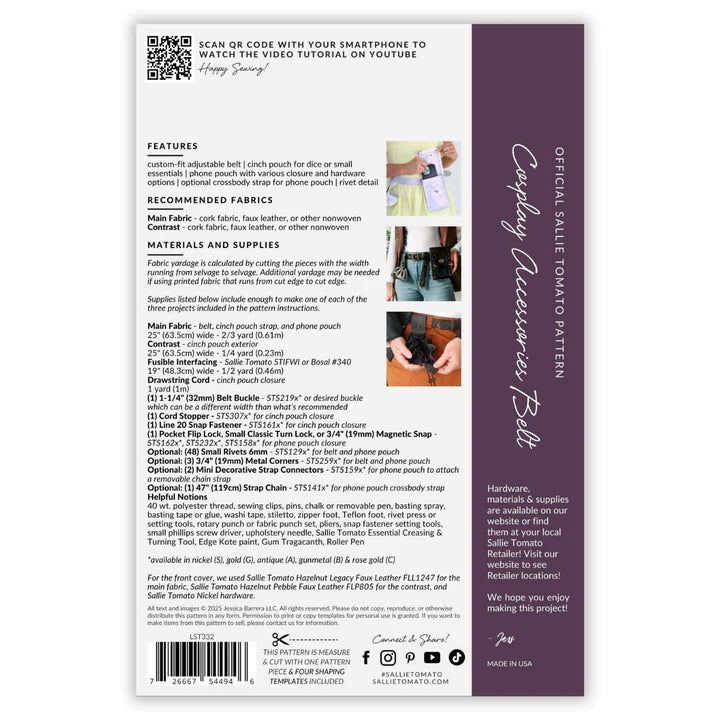 Cosplay Accessories Belt Pattern by Sallie Tomato image 1