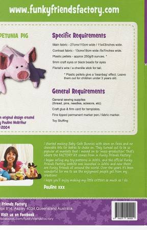 Petunia Piglet - Funky Friends Factory Pattern image 1