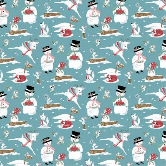 Frost & Furry by Poppie Cotton - Mr & Mrs Flurry - Blue image 0
