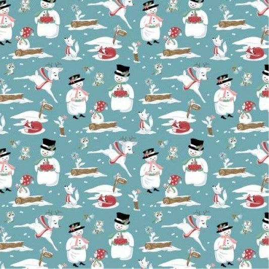 Frost & Furry by Poppie Cotton - Mr & Mrs Flurry - Blue image 0