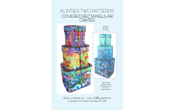 Aunties Two Covered Rectangular Crates pattern image 0