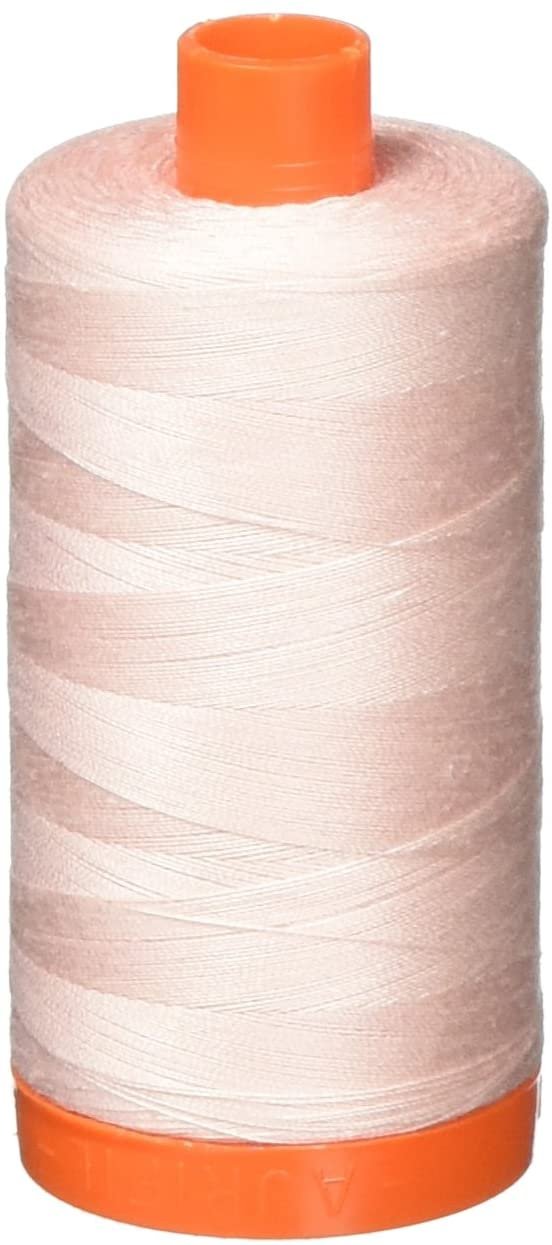 Aurifil 50Wt 100% Mako Cotton Thread Pale Pink image 0
