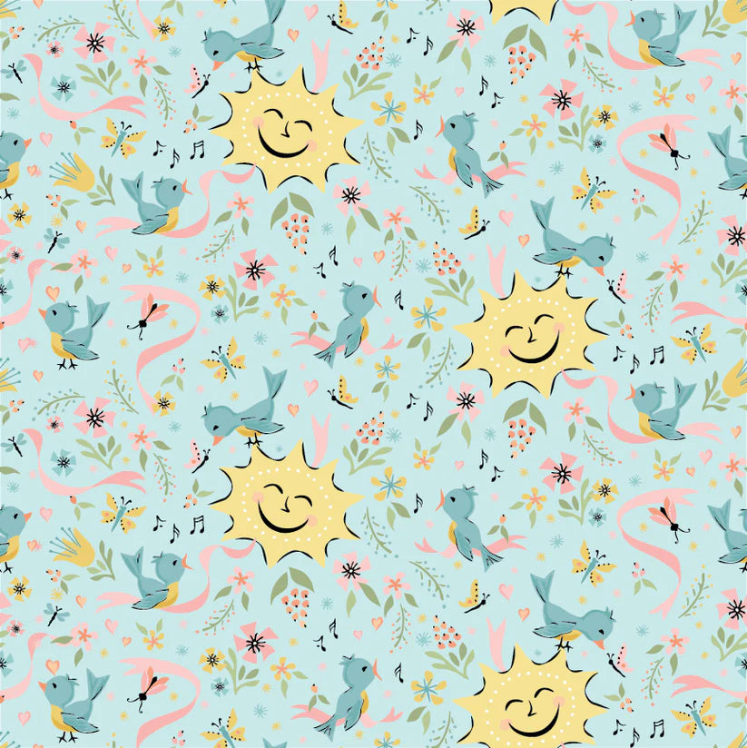 Finding Wonder by Poppie Cotton - Sunshine Blue image 0