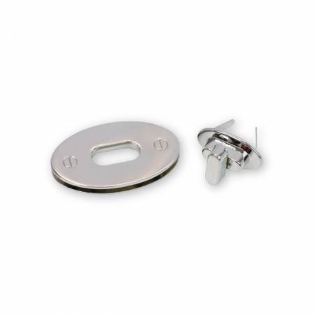 Large Classic Turn Lock Bag Hardware by Sallie Tomato - Nickle image