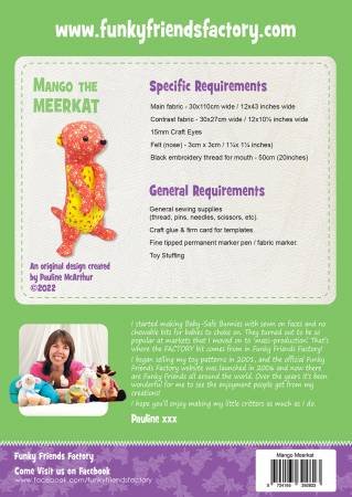 Mango the Meerkat - Funky Friends Factory Pattern image 1