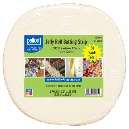 Pellon Cotton With Scrim 2-1/2in X 50yds Perfect For Jelly Roll Rugs and Bags (Copy) image 0
