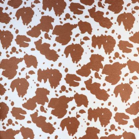 Cow Tan White Faux Fur 1/2 Yard- Bag making by Sallie Tomato image 0