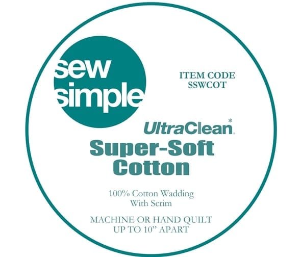 Sew Simple Super-Soft 100% Cotton Wadding 90" wide - 1m image