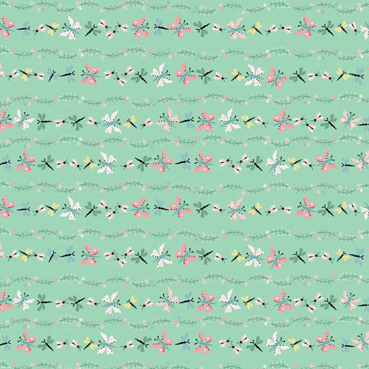 Finding Wonder by Poppie Cotton - Bugs & Butterflies Green image 0