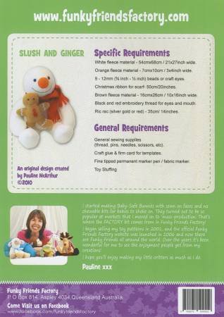 Slush & Ginger Snowman & friend - Funky Friends Factory Pattern image 1