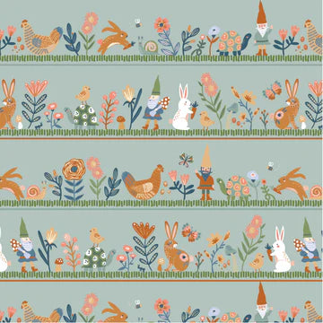 Hide and Seek by Poppie Cotton - Honey I'm Gnome Green image 0