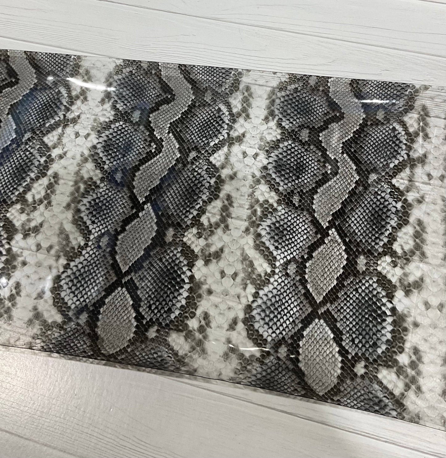 Snake Skin Print Clear TPU Vinyl