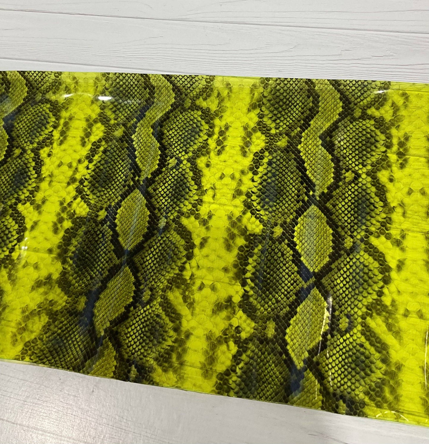 Snake Skin Print Clear TPU Vinyl