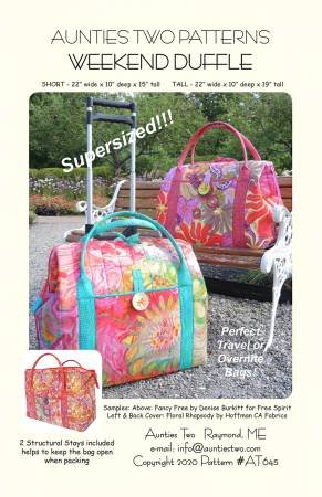 Aunties Two Weekend Duffle Pattern image 0