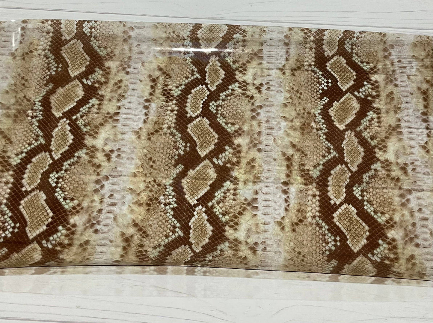 Snake Skin Print Clear TPU Vinyl