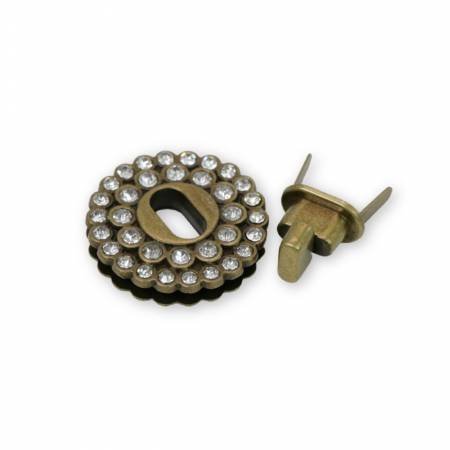 Crystal Turnlock Bag Hardware by Sallie Tomato - Antique image