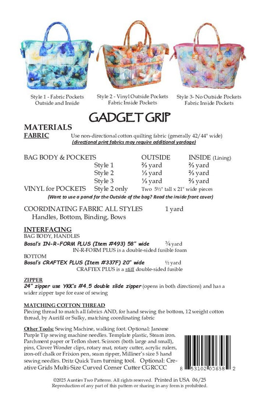 Gadget Grip - Aunties Two Bag Pattern image 1