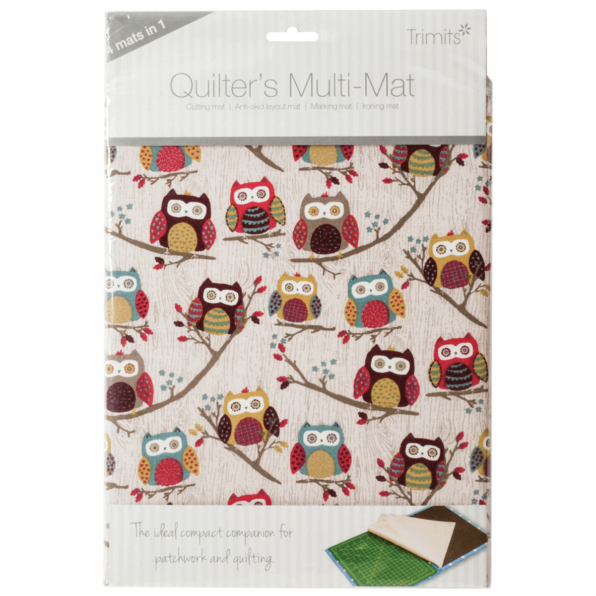Quilter's Multi-Mat: 30 x 24cm: Hoot image 0