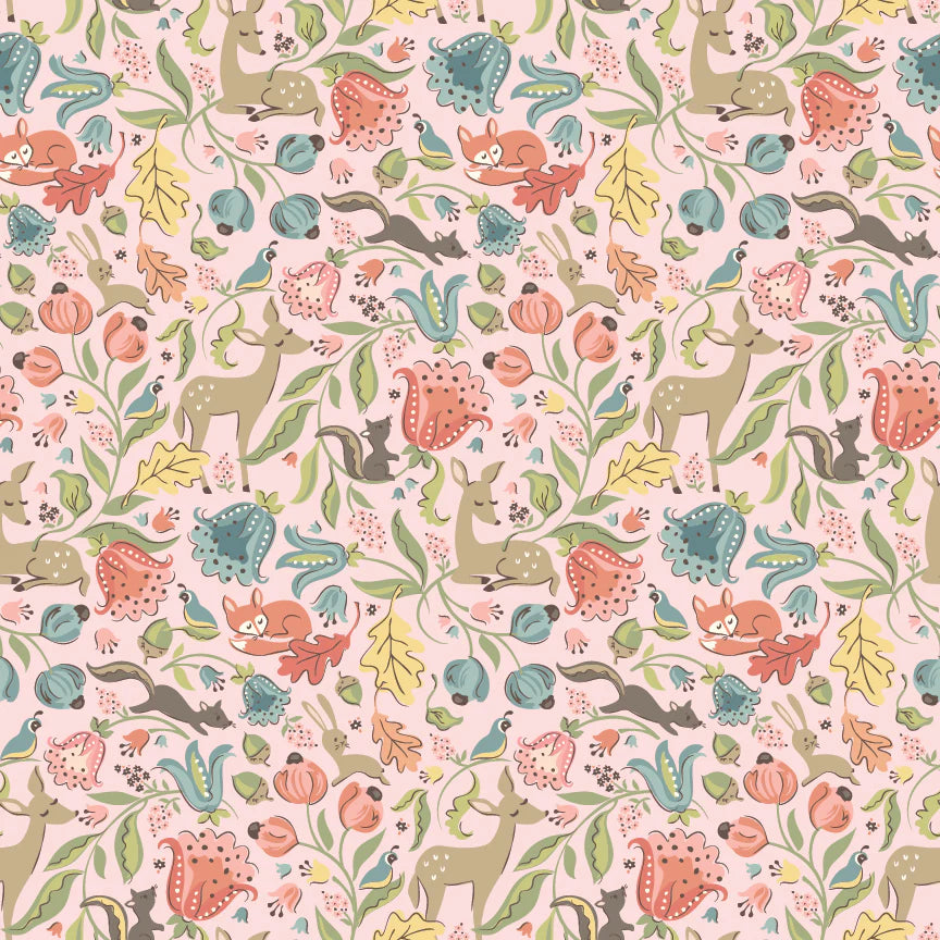 Wildwood Dwellings by Poppie Cotton - Deer Meadow Blush image 0