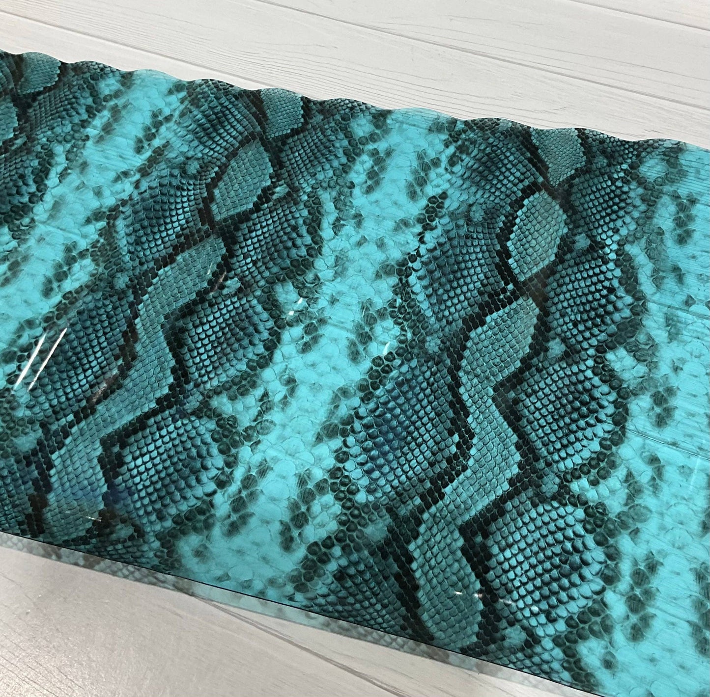 Snake Skin Print Clear TPU Vinyl