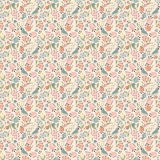 Wildwood Dwellings by Poppie Cotton - Quail Hollow Blush image 0