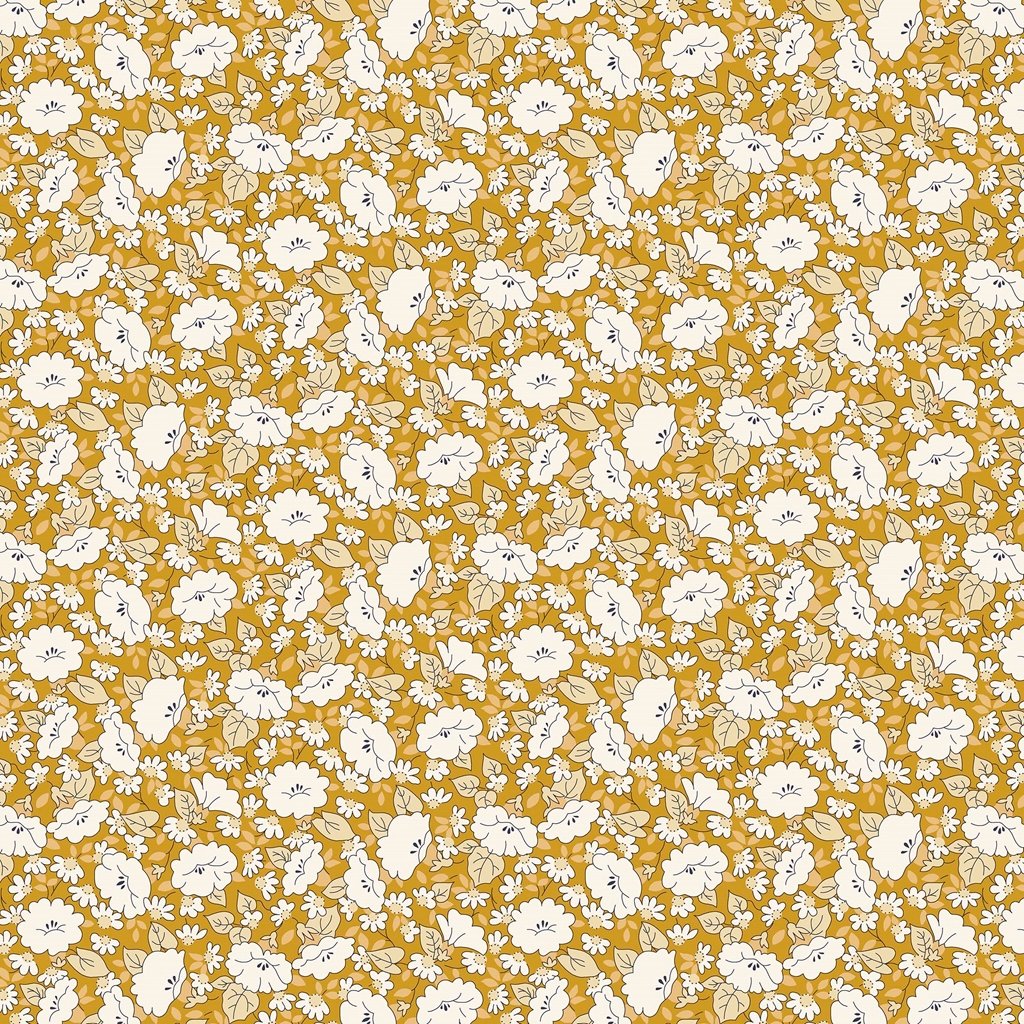 Liberty Tudor Celebration - Mayflower Meadow - Mustard image 0