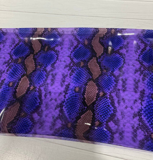 Snake Skin Print Clear TPU Vinyl