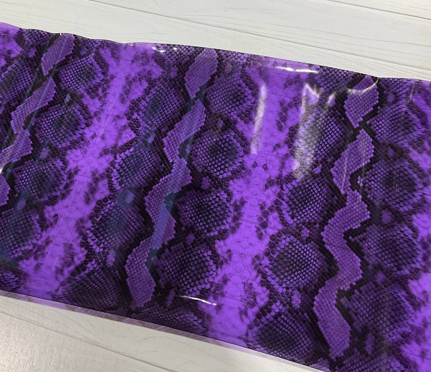 Snake Skin Print Clear TPU Vinyl