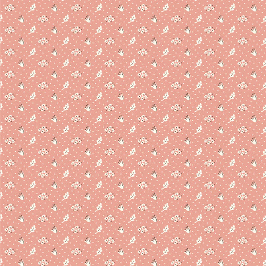 Wildwood Dwellings by Poppie Cotton - Vintage Apron Coral image 0