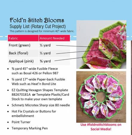 Fold 'n' Stitch Blooms Pattern image 1