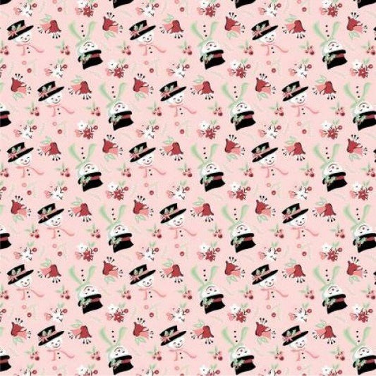 Frost & Furry by Poppie Cotton - Snow Tossed - Pink image 0