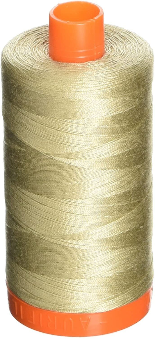 Aurifil 50Wt 100% Mako Cotton Thread Stone image 0