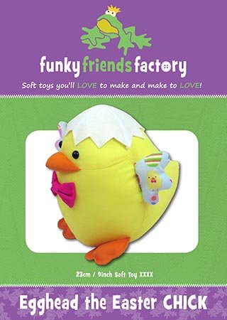 Egghead Easter Chick - Funky Friends Factory Pattern image 0