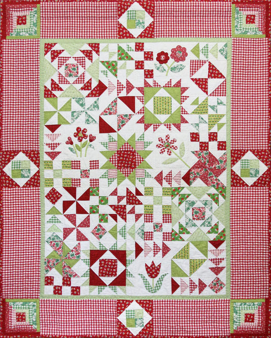 Online Sew a Long.  Apple Blossom Quilt Sampler image 0