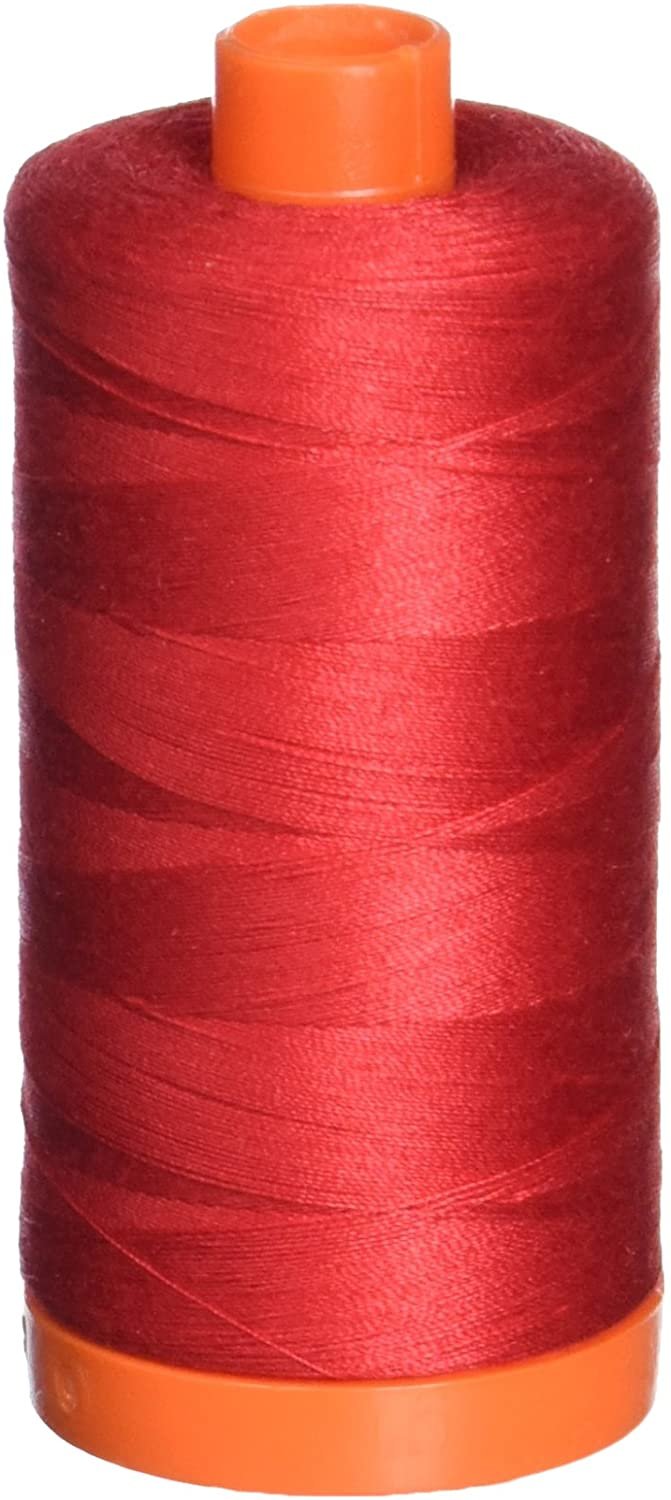 Aurifil 50Wt 100% Mako Cotton Thread Red image 0