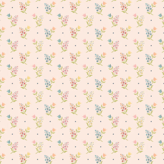 Wildwood Dwellings by Poppie Cotton - Sprigs And Tulips Blush image 0