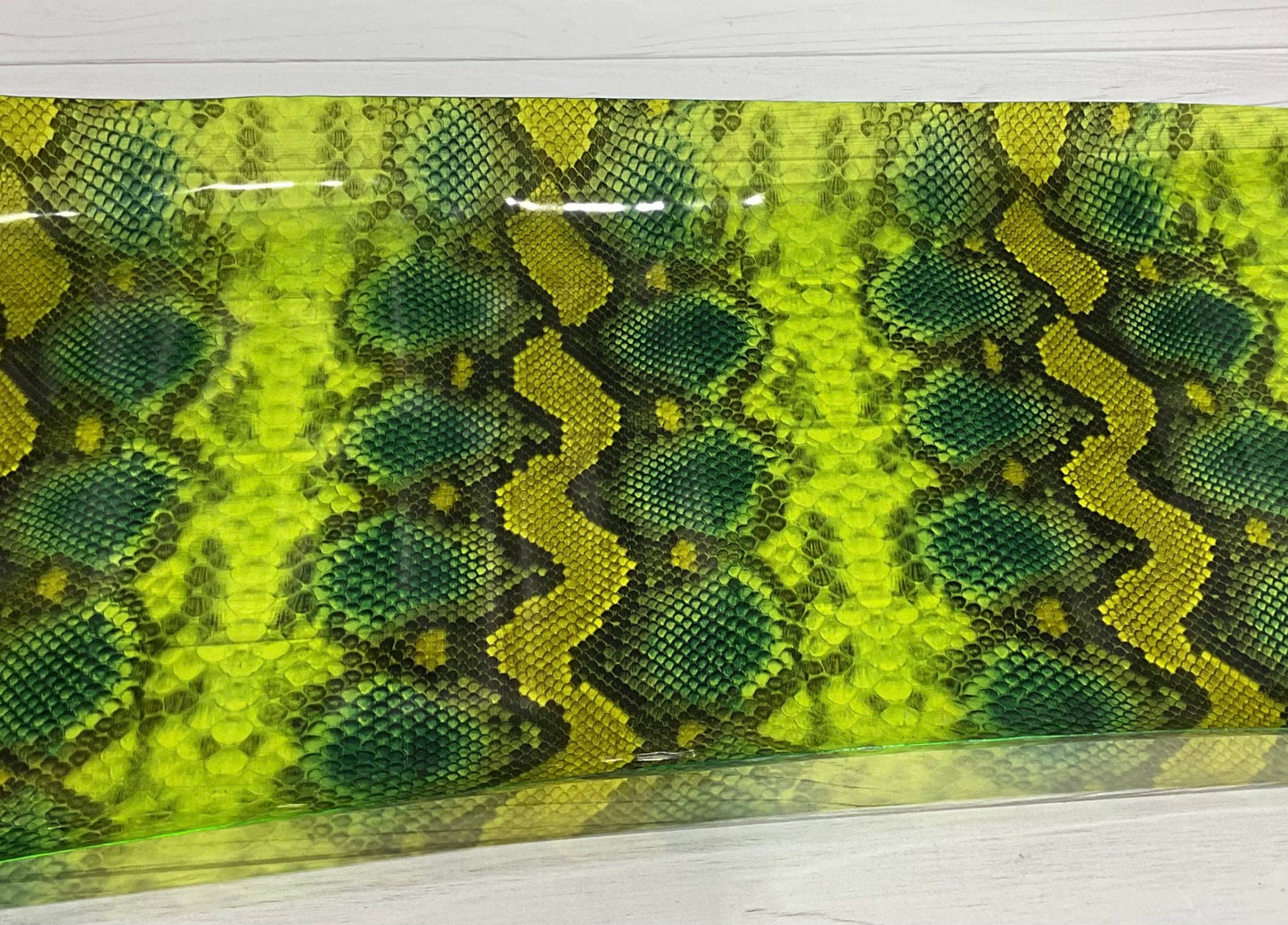 Snake Skin Print Clear TPU Vinyl
