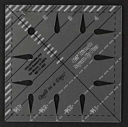 Quilt In A Day 4 1/2" Triangle Square Up PLUS Ruler image 1