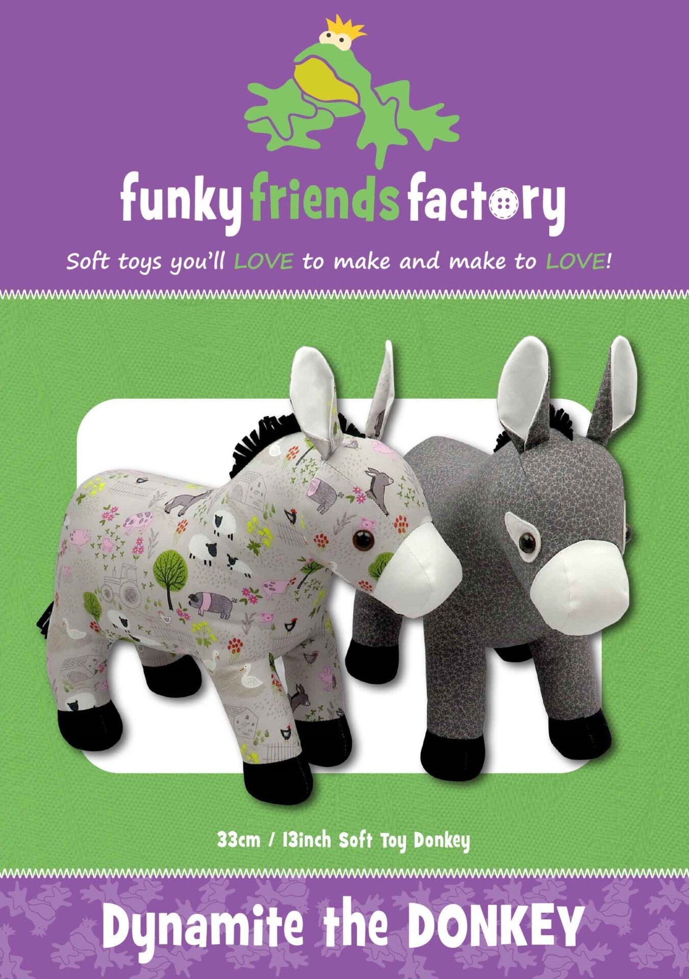 Dynamite The Donkey - Funky Friends Factory Pattern image 0