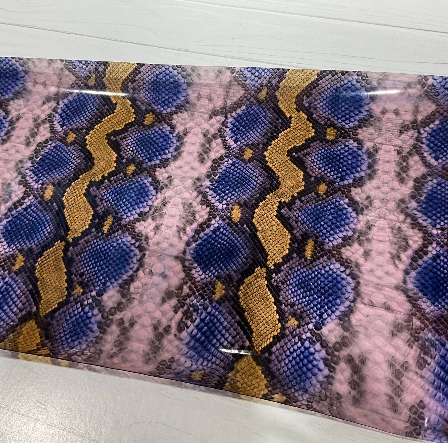 Snake Skin Print Clear TPU Vinyl